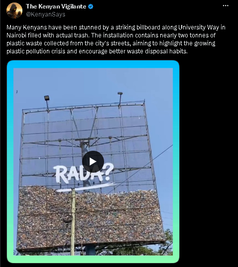 Social media post about Rada Safi